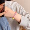 Pulseira de Miçangas Coloridas Dopamina Cor de Doce Amor Estilo Ins Feminino Doce Nicho Versátil Pulseira Estilo Spice Girls