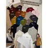 Coleção Outono Yuanxi-2026: Blusa longa de manga comprida em estilo coreano, minimalista, versátil, emagrecedora e rejuvenescedora, com gola semi-alta, disponível em várias cores, modelo 310