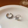 Anillo de Zircón Ojo de Gato Copo de Nieve para Mujer 2025 Nuevo Estilo Lujo Ligero Anillo de Dedo de Alto Nivel Diseño Nicho Anillo Ajustable