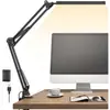 Luminária de Piano Longa Dobrável para Proteção dos Olhos para Quarto, Estudo, Leitura, Luminária de Luz Suave, Fixação em Mesa, Bancada com Braço Longo