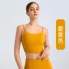 Sujetador Deportivo Cruzado de Nuevo Estilo Sin Costuras para Belleza Espalda Yoga Fitness Sujetador a Prueba de Impactos con Tirantes para Ropa Exterior Copa Integrada con Almohadillas en el Pecho