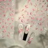Adesivos de Unhas com Arte de Unhas TieSu Novo Gradiente de Peixe Koi TL-392 Vidro Transparente Quebrado Fosco Adesivo Série Exquisite