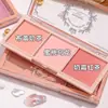 Rubor de tres colores productos originales maquillaje nude mate natural naranja duradero Rouge económico maquillaje para estudiantes rubor rosa azul liso