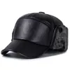 Gorra de Béisbol de Invierno para Hombre, Exterior, Felpa Gruesa, Protección para Orejas, Pico de Pato, para Personas de Mediana Edad y Mayores, Protección contra el Frío, Calidez