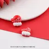 Desenho Animado de Natal Boneco de Neve Homem de Gengibre Resina Patch DIY Feito à Mão Capa de Celular Decoração de Copo d'Água Pequenos Acessórios