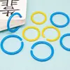 Anel Plástico para Cartão 28mm Anel para Fichário 35mm Anel Colorido para Encadernação Anel para Cartão Fivela Anel para Planejador Anel para Planejador