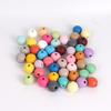 Cuentas de Madera de Haya de Colores Madera Redondas Sueltas de 10-30 mm Accesorios para Joyería DIY Collares Pulseras Fabricante En Stock