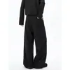 Calça Social Masculina Verão 2026 Nova Cleanfit Americana High Street Estilo Nicho Calça Longa Bordado Tendência Unissex