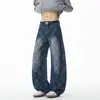 Colección Otoño 2026: Jeans de Mezclilla Cuadros Lavado Americano Sin Sombra para Pared, Tallas S-2XL, GK261143 - Especial P33