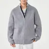 Nuevo Cárdigan de Cuello Medio-Alto Cárdigan de Invierno para Hombre Nuevo Suéter Jacket Holgado para Hombre Top Atractivo