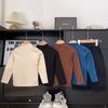 Xianao 2023 otoño nueva ropa para niños, camisa de cuello alto para niños, ropa interior para bebés con cara sonriente de estilo coreano multicolor