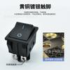 Interruptor tipo barco de doble polo Kcd4 Negro Fuente de alimentación para calentador Io 16A Interruptor basculante Certificado Americano Etl