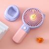 Lindo Mascota Portátil Ventilador Pequeño Verano Pequeño Fresco Portátil Ventilador Pequeño Soporte para Dedos Carga USB Ventilador Pequeño