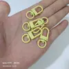 Hebilla de Puerta de Aleación de Zinc Pintada de Colores Caramelo Hebilla para Perro Hebilla Colgante Llavero Hebilla de Camarón Colgante para Joyería DIY Venta al por Mayor