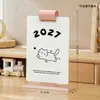 Proyecto Cultural y Creativo Gato Lindo Año 2027 Año de la Oveja Calendario de Registro de Escritorio de Dibujos Animados para Estudiantes de Alto Valor Adorno Pequeño
