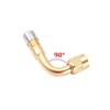 Coche motocicleta válvula de cobre varilla de extensión de metal coche de equilibrio tubo de extensión inflable 45 90 135 grados