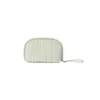 Mini neceser con tacto de alta gama, bolsa de maquillaje de doble capa impermeable a cuadros, bolsa de maquillaje portátil de alta gama a cuadros de gran capacidad