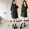 Vestido Colete de Maternidade com Lantejoulas, Estilo Nova Primavera 2026, com Gola Redonda e Camada Interna, Conjunto de Maternidade Duas Peças