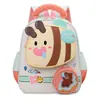 Nueva mochila de jardín de infantes transfronteriza para niñas, diseño de abeja de dibujos animados, linda, ligera, mochila para niños
