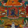 Pintura de Parede Retrato do Buda Sakyamuni Nepal Xizang Pintura Decorativa Buda Sakyamuni Buda Sakyamuni Thangka