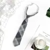 Nueva corbata JK sin nudos, accesorios de uniforme para mujer, corbata a cuadros de estilo universitario, corbata informal japonesa multicolor.