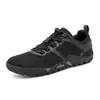 Zapatos de Exterior Primavera 2025, Transpirables, Malla Anti-Olor para Correr, Antideslizantes, Resistentes al Desgaste, Casuales, Banda Elástica, Suela Suave, Negros para Hombre