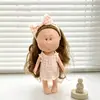 Solo la Ropa: Ropa para Muñeca de Papa Mia 30cm, Rosa Caramelo, Azul, Falda Cuadros Rojos de Repuesto