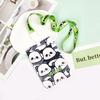 Porta Cartão de Panda Grande em ABS porta-cartão de estudante masculino e feminino fofo conjunto de certificados de cartas de jogo capa protetora comércio exterior Gola halter