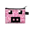 Monedero Infantil de Minecraft Cartera Portátil Creeper Simple Cremallera Monedas Auriculares Bolsa