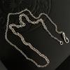 Plata Esterlina s925 Único Vintage Gancho de Pez Cadena para Suéter Collar Femenino Cadena Desnuda Colgante Llevable Diseño Nicho Moda Lujo Ligero