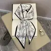2025 Nueva Bufanda Larga de Seda Estampada a Doble Cara Bufanda Elegante Moda de Verano Bufanda Cinturón Decorativo