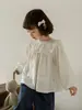 Blusa de Muñeca con Bordado de Pájaros Estilo Francés Transpirable de Encaje para Niñas Wulibu 2026 Primavera y Otoño