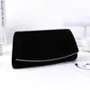 Bolso Nuevo Estilo para Banquete de Boda de Mujer, Bolso de Cena, Bolso para Vestido de Color Sólido con Tapa Abatible, Bolso de Cadena de Moda, Bolso de Mano de Lujo Ligero para Fiesta