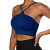 Sutiã Esportivo Novo de Verão Transfronteiriço para Mulheres, Top Costas Nu com Decote Halter, Roupa de Yoga, Roupa Esportiva para Corrida e Fitness