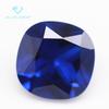Pin de fábrica 5A quadrado gordo 113 # azul pontiagudo cristal pedra nua sintético gordura quadrado travesseiro em forma de cristal pontiagudo azul 113 Safira