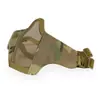 Equipamento de campo CS para pessoa real V1 máscara de arame aço máscara protetora tática airsoft versão tecido Oxford