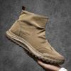 Botas Masculinas Outono e Inverno Novo Casual Masculino Sapatos de Ferramentas de Cano Alto Resistente à Sujeira Botas Martin Impermeáveis Vintage Camurça Botas Masculinas