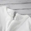 Camiseta de manga corta con cuello redondo de algodón puro de color liso, camiseta 100% algodón, camiseta unisex moderna nueva de color blanco puro, camiseta interior, talla grande