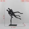 Decoración de figura abstracta de hierro fundido de lujo ligero estilo europeo, estudio, sala de estar, dormitorio, pasillo, sala modelo, oficina, decoración del hogar