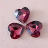 100 Piezas Strass de Cristal con Forma de Corazón de Melocotón Strass de Cristal para Decoración de Teléfono Accesorios de Ropa Diadema Joyería Strass Forma de Corazón