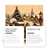 Pintura com diamantes temática de Natal com designs de alienígenas, uma atividade de artesanato DIY para decoração de casa, perfeita para decorações e enfeites de Natal, apresentando um efeito de pintura com diamantes 3D
