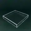 Caja de Exhibición Cuadrada de Acrílico Set de Álbumes Transparente Estuche Protector Caja de Almacenamiento a Prueba de Polvo para CD Soporte de Exhibición para Discos de Vinilo