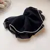Anillo para el Cabello de Malla Doble Capa Oversize Anillo de Cuenco Grande Cuerda para el Cabello Simple Elegante Sentido de Alta Gama Flor para el Cabello Accesorios para el Cabello Versátiles para Mujer