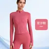 Ropa de Yoga Lulu Deportes al Aire Libre Protección Solar Manga Larga Adelgazante Running Fitness Ropa Deportiva Secado Rápido Ropa de Fitness para Mujeres