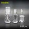 Elogio Plástico 4ml Tubo de Brillo Labial Totalmente Transparente Tubo de Glaseado Labial con Cabeza de Hongo Tubo de Rubor Líquido Material de Embalaje Cosmético