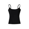 Camisola de Color Sólido 'Latte Girl' con Almohadilla en el Pecho Ropa Interior Versátil para Mujer Espalda Bonita Chaleco Deportivo para Yoga