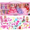 Caja de Regalo de Set de Muñeca Artificial Extra Grande Juguete para Niña Set Completo Vestir Muñeca Princesa 3 Regalo de Cumpleaños para Niños 9