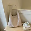 Bolsa Xiaomi Estilosa de Grande Capacidade Moda Feminina 2026 Nova Bolsa de Ombro Simples Textura Trançada Casual para o Dia a Dia Bolsa Tote
