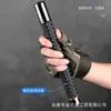 Arma para Romper Vidrios Montada en Vehículo de Autodefensa Extensible Palo Telescópico de Tres Secciones Autodefensa de Seguridad Palo Portátil para Senderismo Mace para Perros Palo de Rodillo