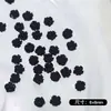 Decorações de Arte para Unhas Camélia Pérola Branca Casamento 3D Rosa Cor Preta Misturada DIY Material de Unha Vestível